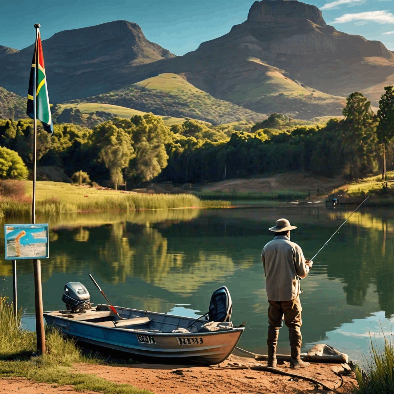 Visvang Verblyf in Suid Africa